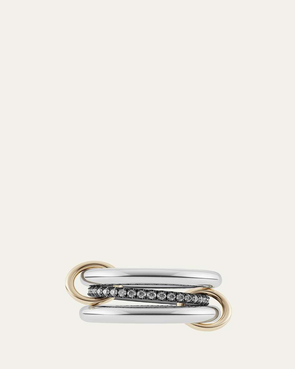 Libra Gris Diamond Ring in Gold and Silver
